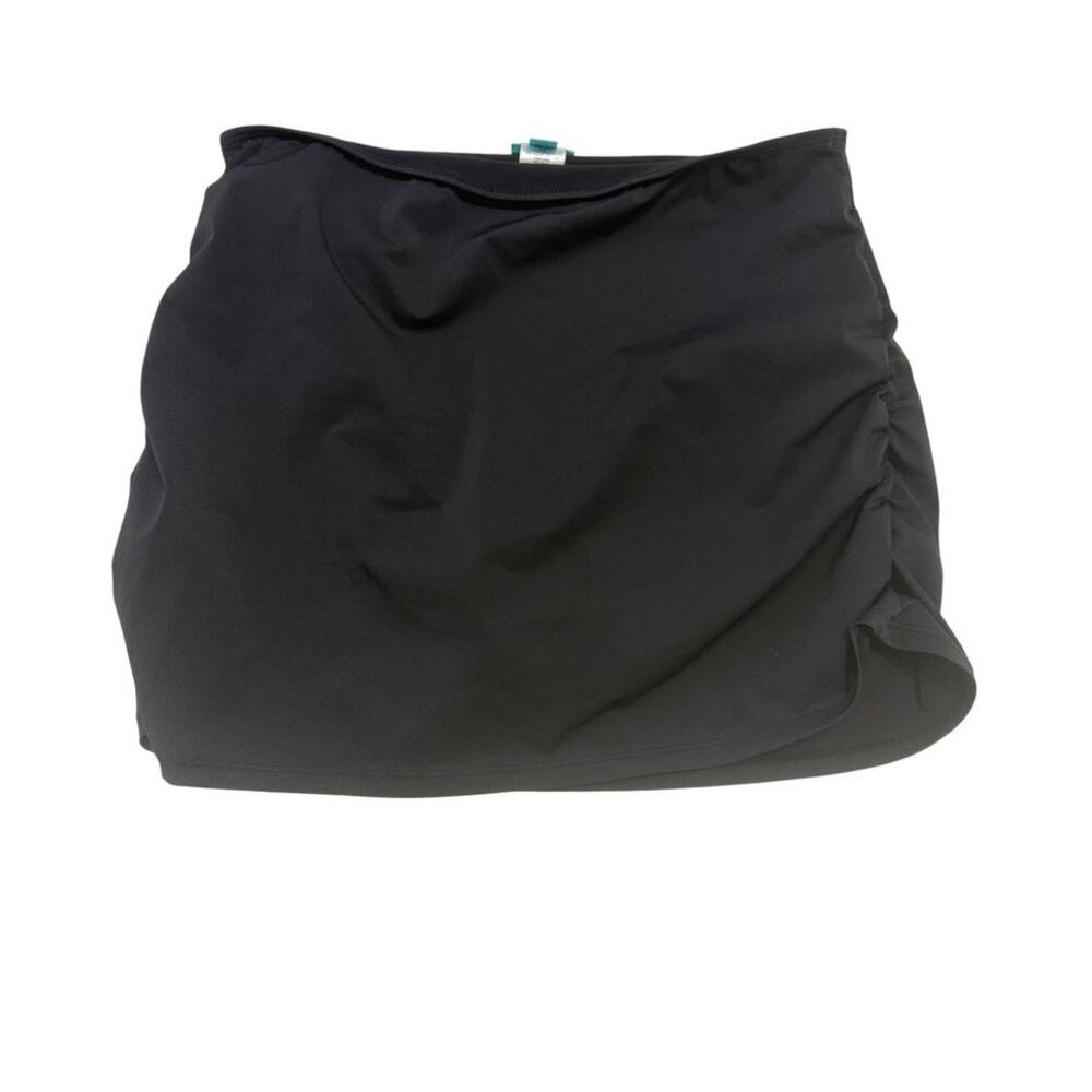 Assets By Sara Blakely Spanx large ruched swim bikini skirt bottom SW 3465